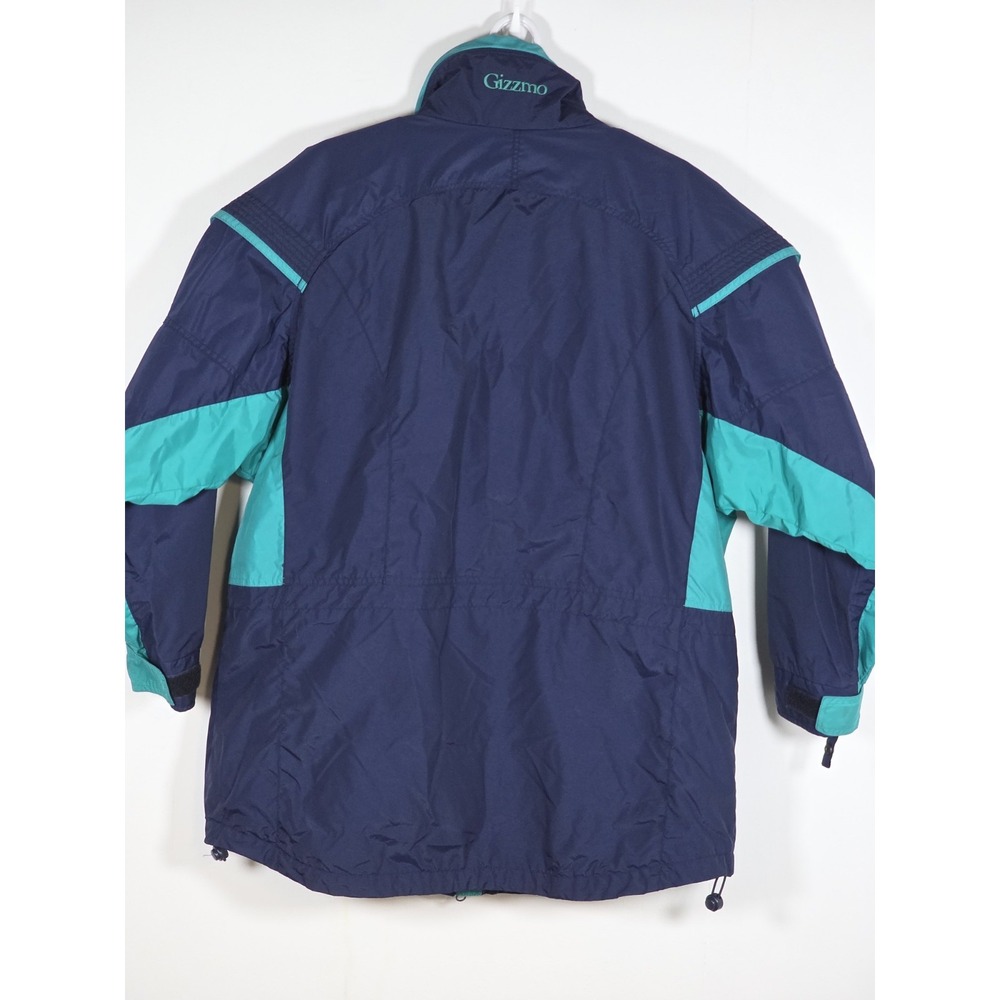 Columbia Womens Large Gizzmo 3 in 1 Blue Nylon Parka Ski Snow Winter Coat Layer - Picture 4 of 11